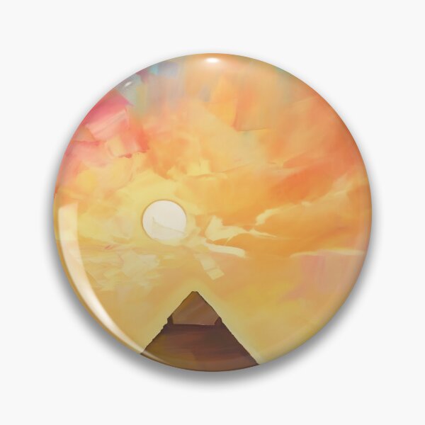 Item preview, The Pyramids of Giza, Egypt, Amber-blue, AI Generated Art - One of the Seven Wonders of the Ancient World designed and sold by studioSharonKay.