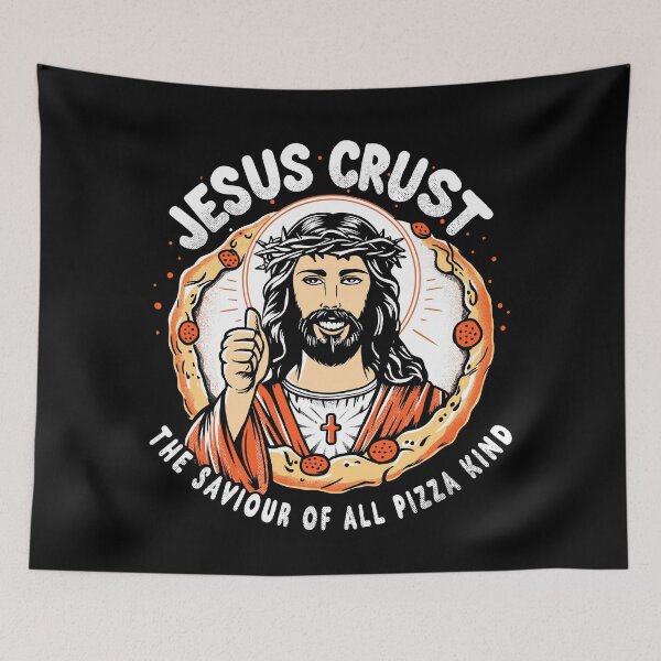 Item preview, Jesus Crust- Saviour of all pizza kind designed and sold by ArtoCharlie.