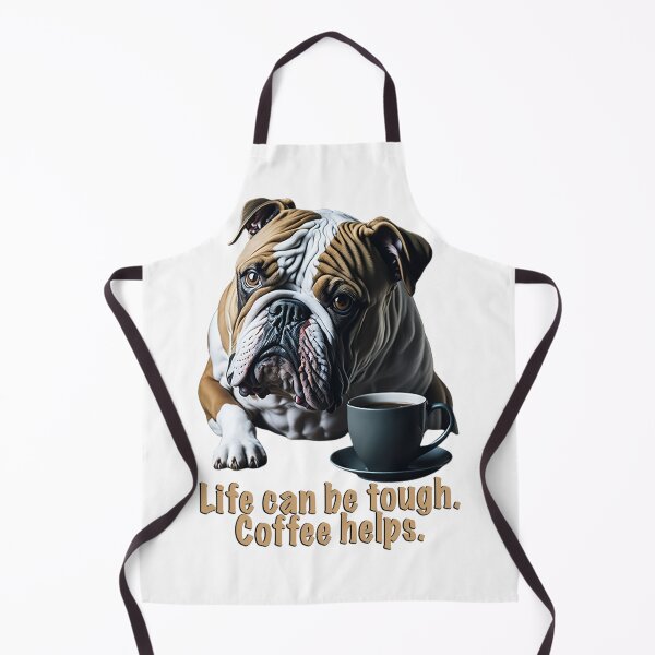 Artikelvorschau, Kaffee und mürrische Bulldogge entworfen und verkauft von likbatonboot.