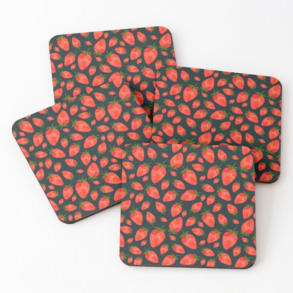 Item preview, strawberry seamless pattern designed and sold by DdemocrazydizZ.