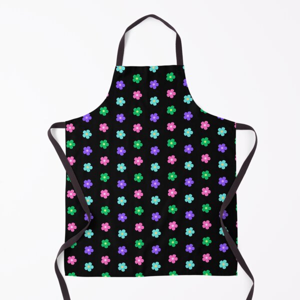 Item preview, Artsy Flowers Block Print - Bright Colours with Black Background designed and sold by SemDesigns1.