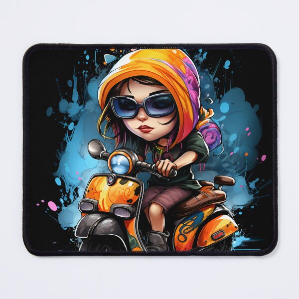 Item preview, Rev up with Lady Biker Vibes designed and sold by ArtWearSplash.