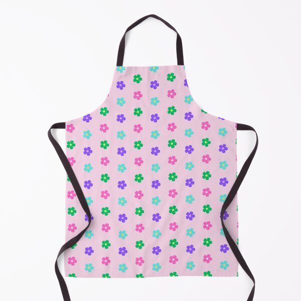 Item preview, Artsy Flowers Block Print - Bright Colours with Pale Pink Background designed and sold by SemDesigns1.