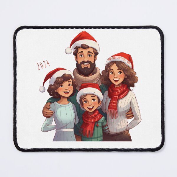 Item preview, Christmas Surprise " Family Pose with Christmas Hats " Gift designed and sold by WeekendSurprise.