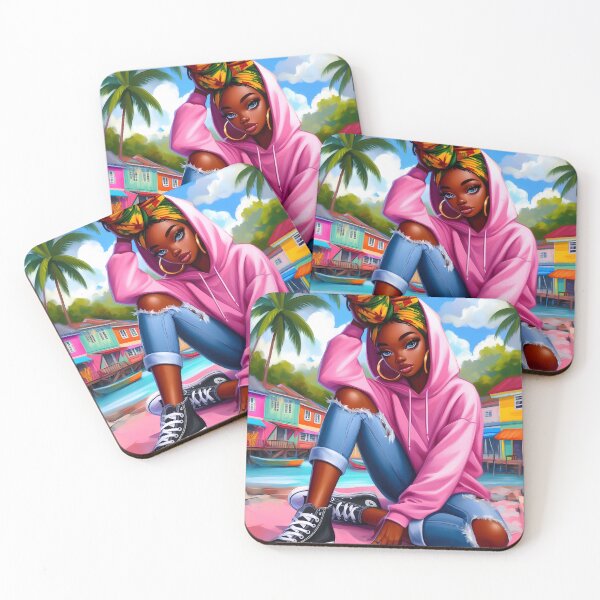 Item preview, Cute Girl in the Caribbean  designed and sold by Design Den.