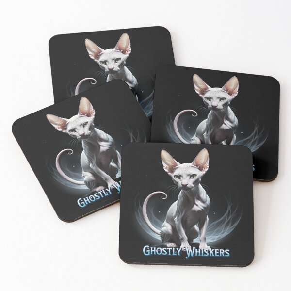 Item preview, Ghostly Whiskers! Halloween Design, Sphynx designed and sold by RuyaFab.