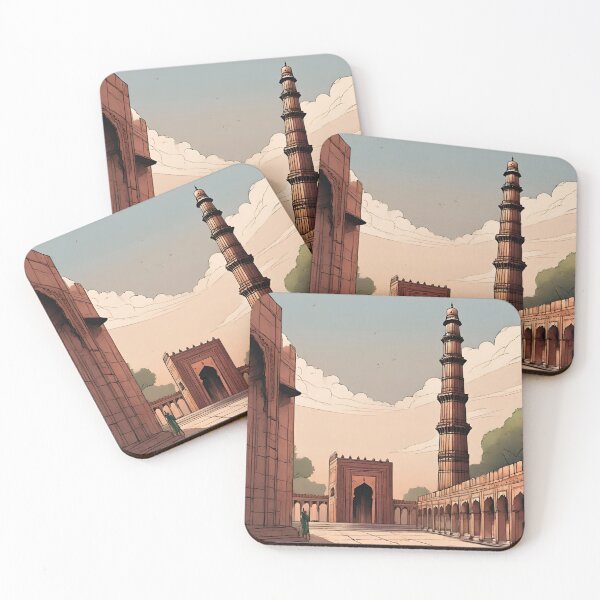 Item preview, Delhi Monuments - Cities and Places of India Illustrations designed and sold by Kagaz Kala.