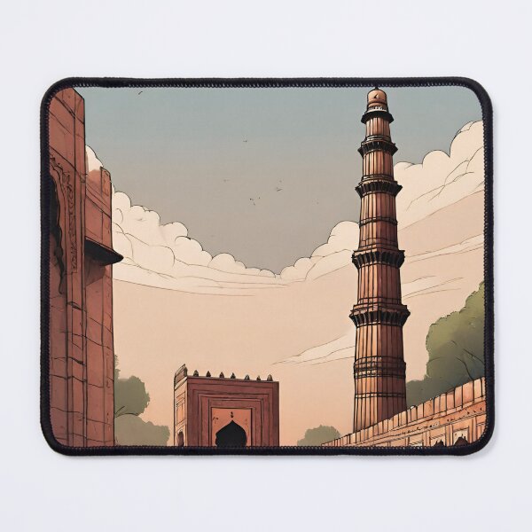 Item preview, Delhi Monuments - Cities and Places of India Illustrations designed and sold by Kagaz Kala.