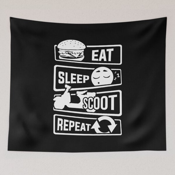 Item preview, Eat Sleep Scoot Repeat - scooter scooter moped Italy designed and sold by anziehend.