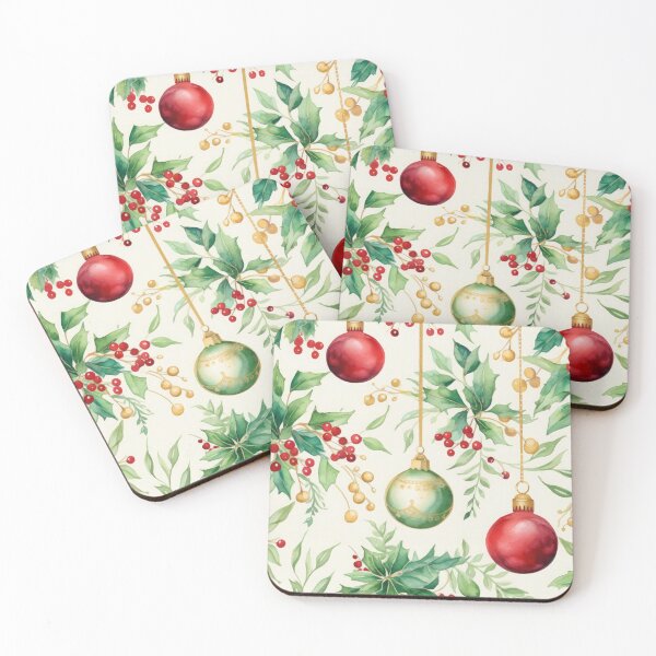 Item preview, Ornaments, Holly, and Mistletoe designed and sold by Zoomie-s.