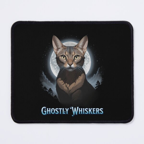 Item preview, Ghostly Whiskers! Halloween Design, Abyssinian designed and sold by RuyaFab.