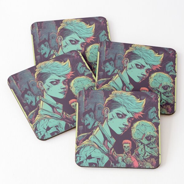 Item preview, Luminous Frights: Neon's Haunting Dance on Halloween Night designed and sold by The-Library.
