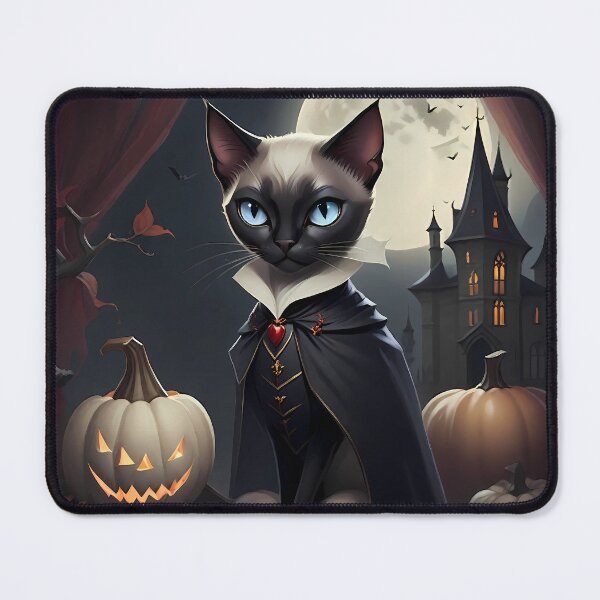 Item preview, Bloodthirsty Aristocrat: Portrait of a Siamese Vampire designed and sold by purrfect pattern.