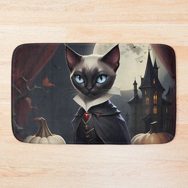 Item preview, Bloodthirsty Aristocrat: Portrait of a Siamese Vampire designed and sold by purrfect pattern.
