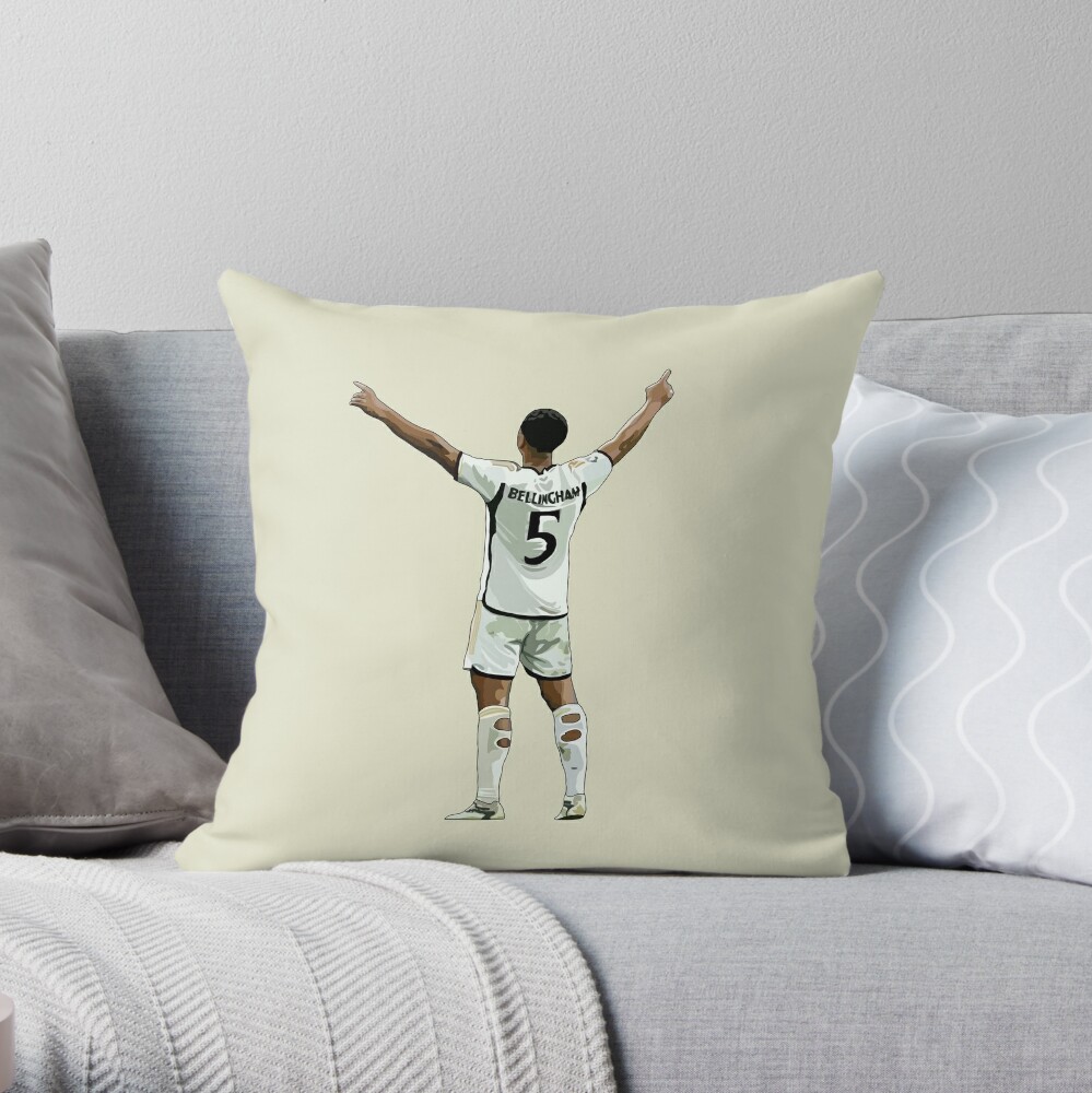 Football david beckham Throw Pillow for Sale by EmilyGanter