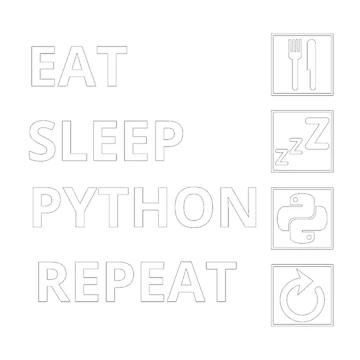 Artwork thumbnail, eat sleep python repeat by code t-shirt