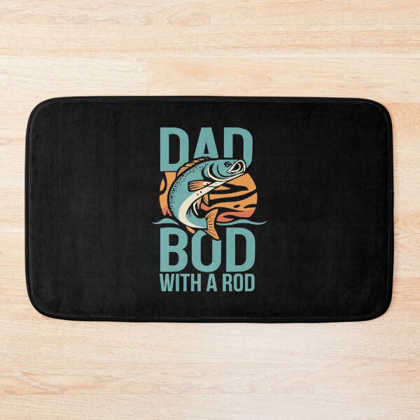 Item preview, Dad bod with a Rod fishing lover fisherman  designed and sold by w1ckerman.