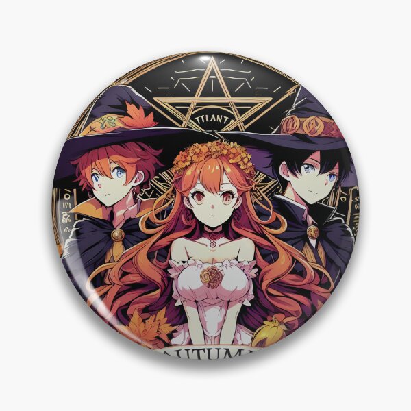 Artikelvorschau, Das Autumn Magic Trio – Anime-Hexe und Zauberer verlieben sich entworfen und verkauft von mmllcadmin.