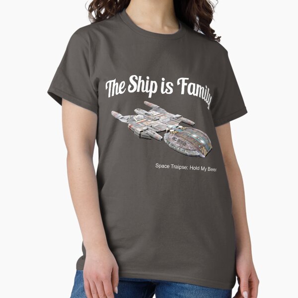 ST: HMB "The Ship is Family" - white lettering Classic T-Shirt