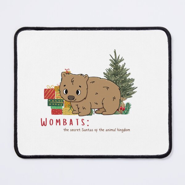Item preview, wombat christmas designed and sold by ChromaHeaven.