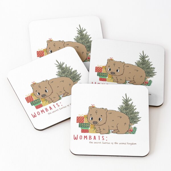 Item preview, wombat christmas designed and sold by ChromaHeaven.