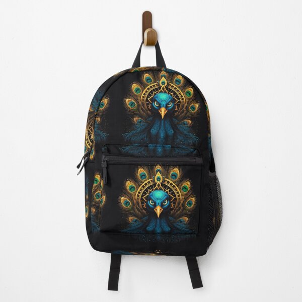 Item preview, Majestic Peacock Face Art - Colorful and Fierce Design designed and sold by JojoArtEvo.