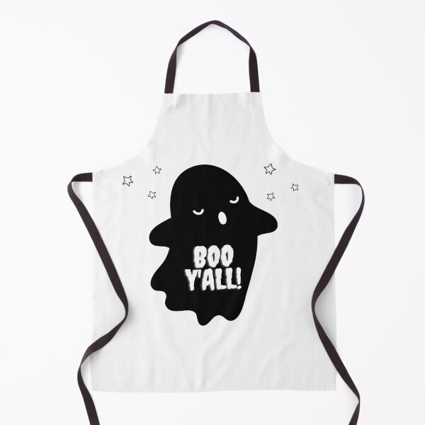 Item preview, Boo Y'all! cute spooky ghost in black sheet designed and sold by IssaraStudio.