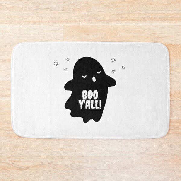 Item preview, Boo Y'all! cute spooky ghost in black sheet designed and sold by IssaraStudio.