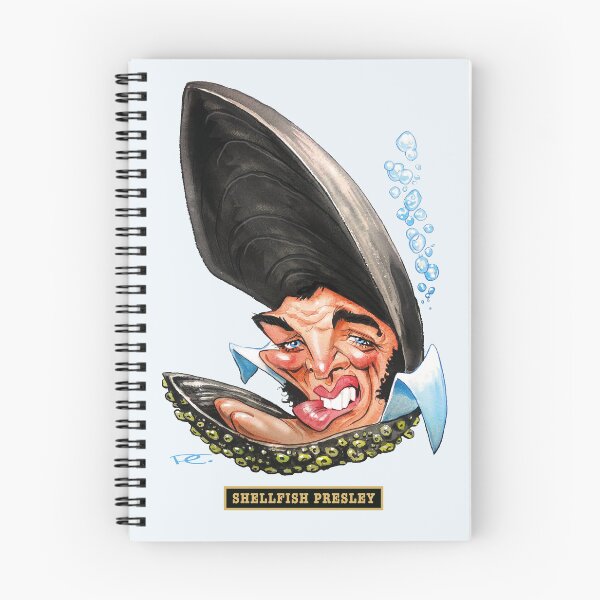 Item preview, SHELFISH PRESLEY - Another Great Illustration from Paul Cemmick's POPSTAR MUTATIONS by DAVID RICHARDSON designed and sold by TIGERDAVER.