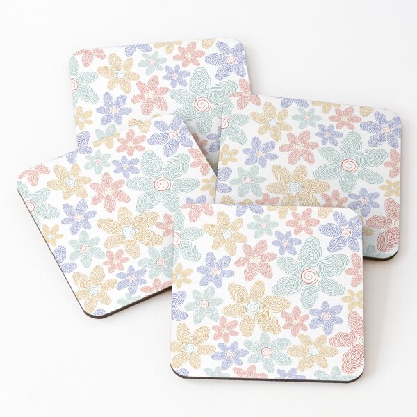 Item preview, Latent Fingeprint Flower Pattern designed and sold by SceneOfTheCrime.