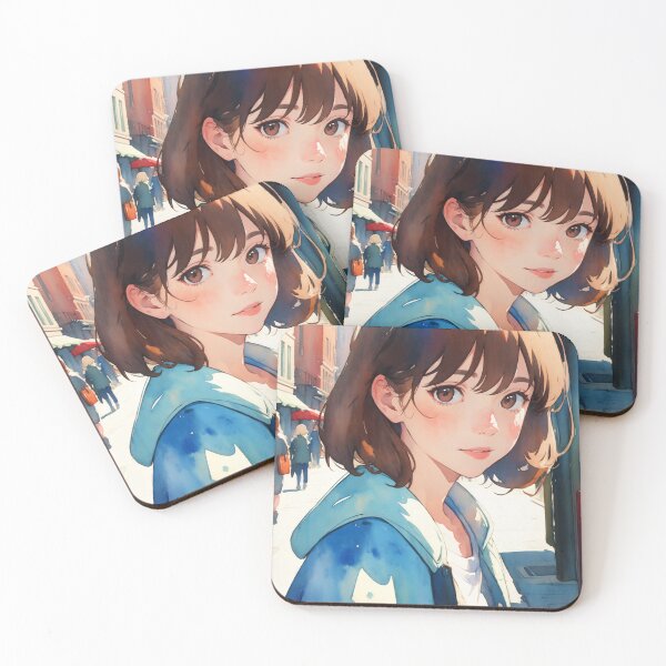 Item preview, Watercolor Portrait City Street designed and sold by PaperAI.