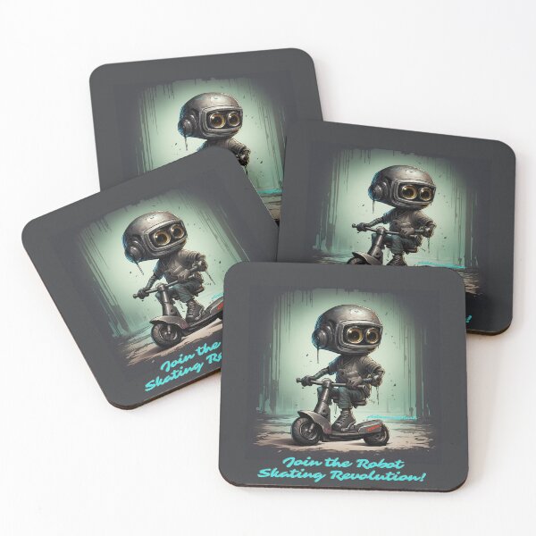 Item preview, Skate robot - join the Robot Skating Revolution! designed and sold by ArtWearSplash.