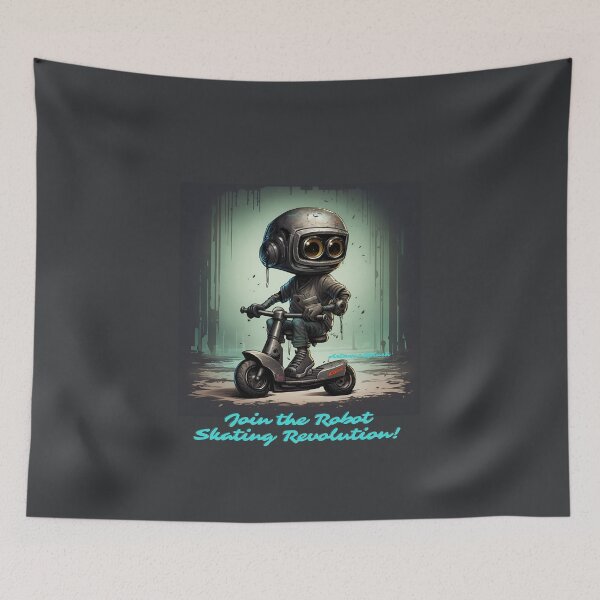 Item preview, Skate robot - join the Robot Skating Revolution! designed and sold by ArtWearSplash.