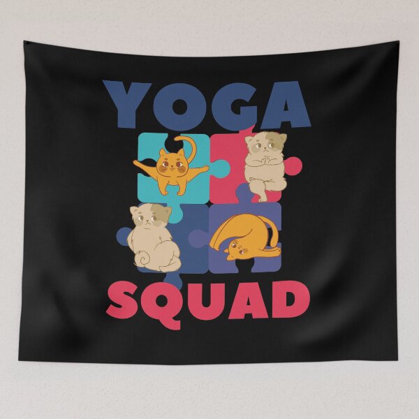 Item preview, Yoga Squad Cats in Zen designed and sold by EdytaGister.