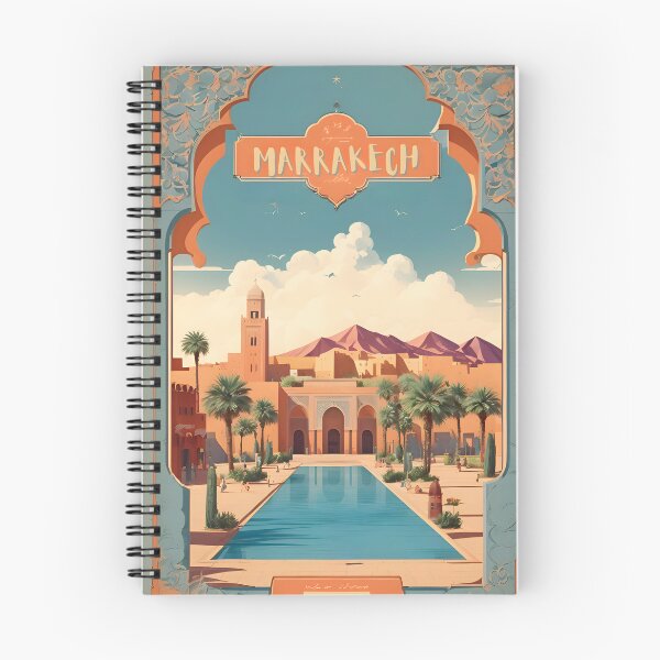 Item preview, Vintage Marrakech Poster: Explore Moroccan Elegance designed and sold by Ceemko's Vintage Corner.