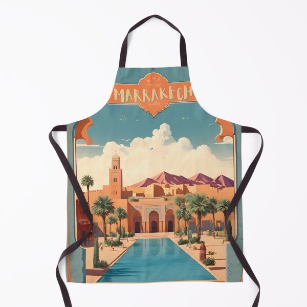 Item preview, Vintage Marrakech Poster: Explore Moroccan Elegance designed and sold by Ceemko's Vintage Corner.