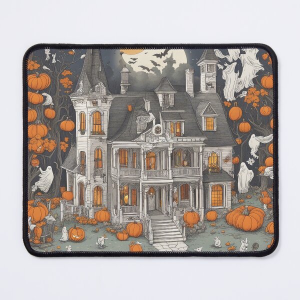 Artikelvorschau, Haunting Motifs: Intricate Patterns of Halloween Terrors entworfen und verkauft von The-Library.