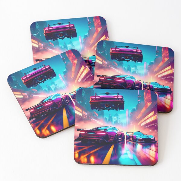 Item preview, Experience the Thrill of High-Speed Races with Jaw-Dropping Car Jumps designed and sold by Ink Art Design.