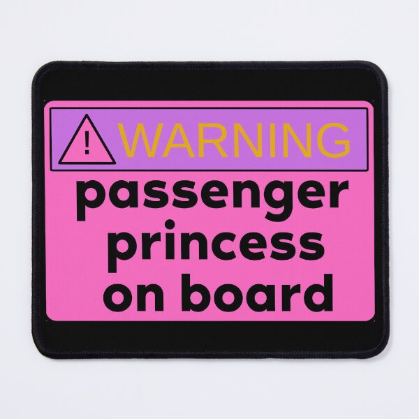 Item preview, passenger princess on board | colorful cute pink passenger  designed and sold by Happiness-pills.