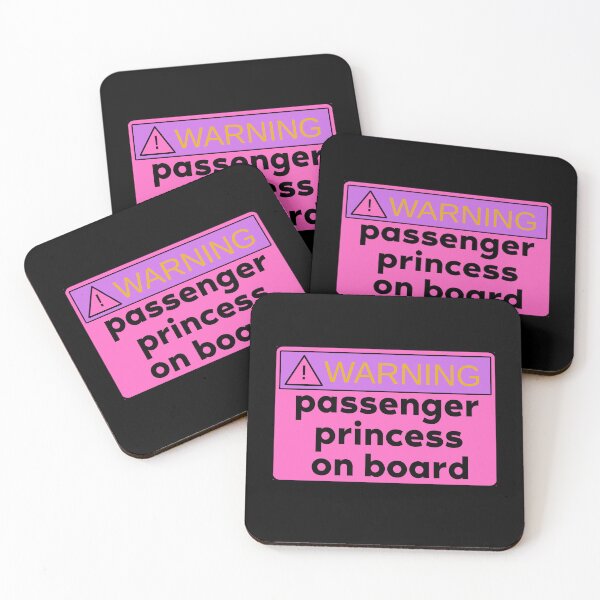 Item preview, passenger princess on board | colorful cute pink passenger  designed and sold by Happiness-pills.