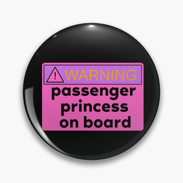 Item preview, passenger princess on board | colorful cute pink passenger  designed and sold by Happiness-pills.