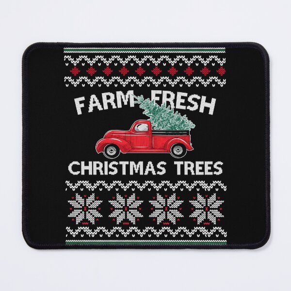 Item preview, Farm Fresh Christmas Trees - Vintage Red Pickup Truck Holiday Design designed and sold by 365CarMods Official.