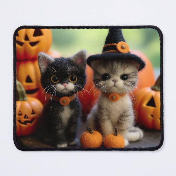 Item preview, Felted Halloween Cats designed and sold by PidgiePotato.