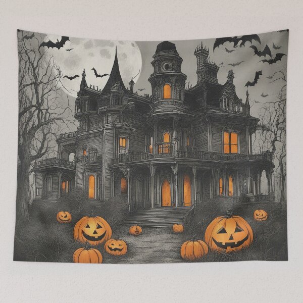 Item preview, Gloomy Groves Manor: The Haunting Heartbeat of Halloween Eve designed and sold by The-Library.