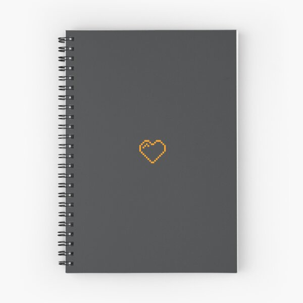 Item preview, Pixel Art: ORANGE HEART bitmap emoji designed and sold by lalatrash.