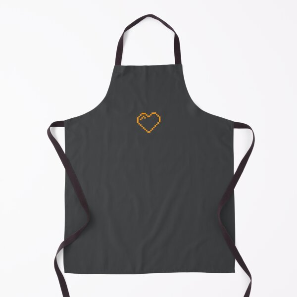Item preview, Pixel Art: ORANGE HEART bitmap emoji designed and sold by lalatrash.