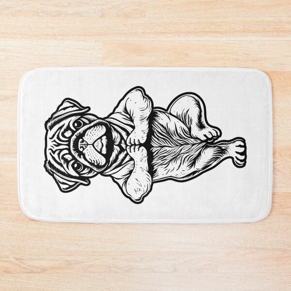 Item preview, Pug Yoga Puppy Funny Dogs Tree Pose Vrikshasana designed and sold by GrandeDuc.