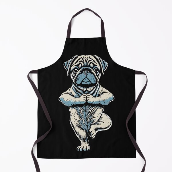 Item preview, Pug Yoga Puppy Funny Dogs Tree Pose Vrikshasana designed and sold by GrandeDuc.