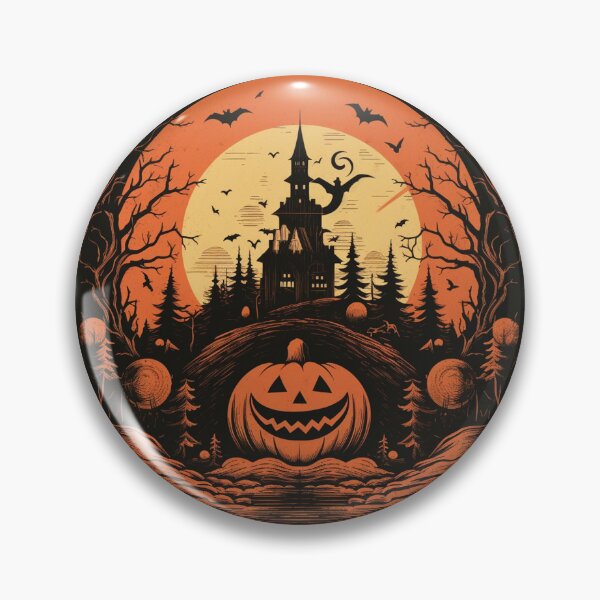 Item preview, Halloweeen Pillow designed and sold by VintageTimesArt.