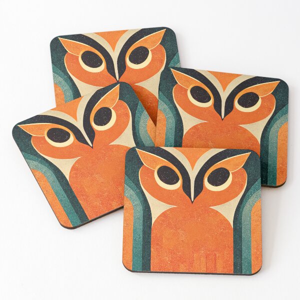 Item preview, Mod Owl: Big Orange Owl designed and sold by theDirtGirl.
